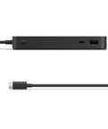 Ready To Crush Your Daily Grind Using This Beast Mode Thunderbolt 4 Dock And USB4 Hub serving sleek black dock with cable.
