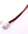 Heavy Duty XH 2.5mm 2 Pin Male And Female Terminals With 120mm Leads For Diy Circuits And Hot Rod Builds, including black and red wiring.