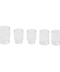 Glass cups from All In One 31 Piece TIG Torch Accessory Kit For WP-17 WP-18 WP-26 With Stubby Gas Lens Size 12