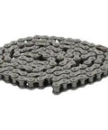 High Performance #80 Carbon Steel Roller Chain 10 Foot Length With Heavy Duty Connecting Link, coiled for industrial machinery use.