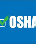OSHA logo on blue square background.