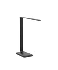 8 In 1 4th Gen Multifunctional LED Desk Lamp With 10W Fast Wireless Charger USB Port sleek black design on minimal base