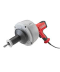 Heavy Duty Sink Machine With Variable Speed And A Corrosion Resistant Leak Proof Drum Loaded With Twenty Five Foot Cable, shown from the side.