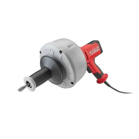 Heavy Duty Sink Machine With Variable Speed And A Corrosion Resistant Leak Proof Drum Loaded With Twenty Five Foot Cable, shown from the side.