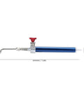 Water Oxygen Welding Torch 8008 for jewelry soldering with ergonomic blue handle, brass construction, and stable flame.