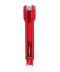 8 In 1 Faucet And Sink Installer Tool With Pro Grade Build And Anti Slip Grip, Universal Pipe Wrench, red durable finish, front view.