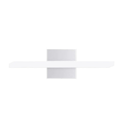 Sleek Over Mirror Vanity Light Fixture 16 Inch Chrome LED Bar 9W Cool White 6000K Non Dimmable Bathroom Wall Light