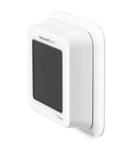 Side view of T6 Pro Series Z Wave Thermostat With Smart Home Integration, energy saving HVAC controller, white finish.