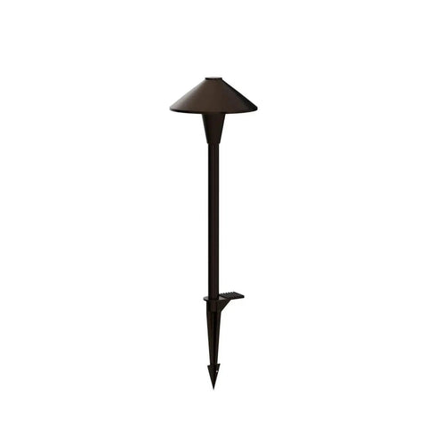 Low Voltage LED Landscape Path Lights 12 24V AC DC IP65 Outdoor Walkway Lights Oil Rubbed Bronze Flat Cone Head 6 Pack