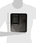 Person holding 125A Main Lug Load Center 4-Space 8-Circuit Indoor Convertible with Combination Cover, with size comparison.