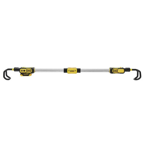 Cordless LED Hood Light For Auto Shop, 1700 Lumens, Extendable 51 To 74 Inches with rotating padded hooks, yellow