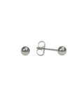 Sensitive Ears Nickel Safe Stainless Steel Ball Stud Earrings 4mm Hypoallergenic With Surgical Posts For All Day Everyday Comfort Women And Men High Fashion Jewelry, stainless steel ball studs with butterfly back