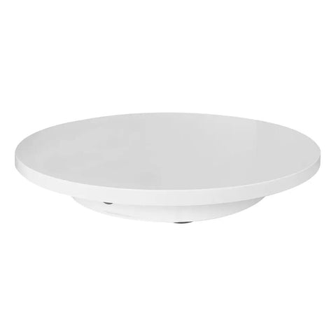 360 Degree Motorized Rotating Display Stand With Remote Control Electric Turntable For Product Photography Live Shows 16.5 Inch white turntable surface.