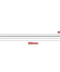 Top Shelf Stainless Steel Round Bar Slick Smooth Solid Shaft Rods, 8mm diameter, 300mm long, ideal for DIY metalworking.