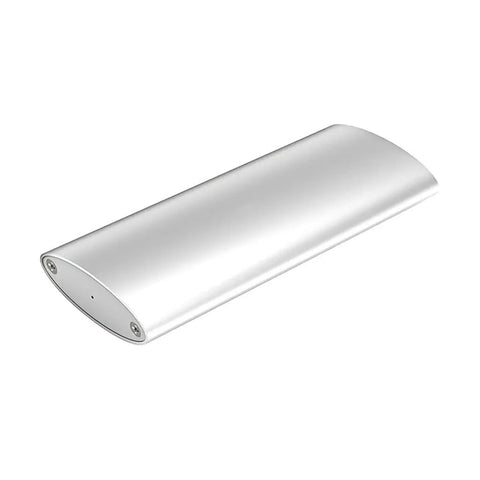 Slick Aluminum M.2 To Type C Enclosure For B Key Ssd Up To 2tb Fast Usb 3.1 Docking Station in sleek silver finish.