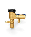 Brass 3/4-inch pressure vacuum breaker assembly by Zurn Wilkins, model 34-710, with black cap