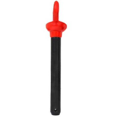 Heavy Duty 1 Inch Trailer Hitch Pin With Red Rubber Coated Handle, 7-1/2 Inch Usable Length, Secure Clip For Tractors, Trailers And Farm Implements