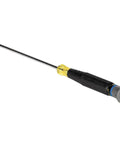 Mini Precision Slotted Screwdriver One Eighth Inch With Cushion Grip Handle Rotating Cap For Precise Control Color Coded Ring And Four Inch Shank
