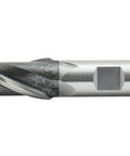 End mill, HSS, 7/8 in dia x 3/4 in cutting length, 2-flute center-cut, single-end, 1-1/2 in flute length, side view