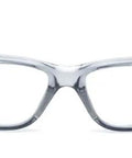 Front view of Emerge Plus Readers Safety Glasses 2.0 Clear Full Reader Lenses with rubber nosepiece and temple tips.