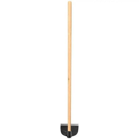 Carbon Steel Garden Hoe With 53-Inch Wood Handle And 8 By 5.25 Inch Head, 54-Inch Overall Length, Heavy-Duty Weeding Tool For Cultivating Soil, Hand Wash Recommended, Steel Finish