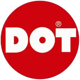 Red circular DOT logo on Turnbutton Fastener Cloth To Cloth Kit For Boat Canopy Canvas Covers With Eyelets Washers Studs Backing Plates