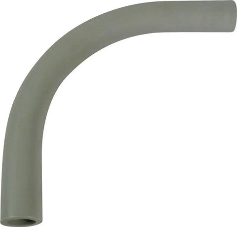 1 Pack of 1/2 Inch Schedule 80 PVC Conduit Elbow for seamless wire routing, gray color, curved design for directional changes.