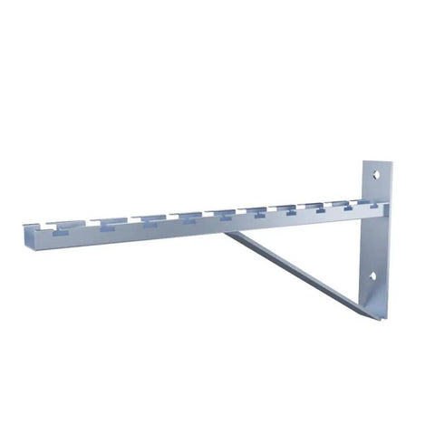 Built Tough Wire Mesh Cable Tray Wall Mount Brackets Zinc Plated Steel Triangle Supports Quick Bolt On Hardware For Straightforward Facility Wiring Runs 2 Pack