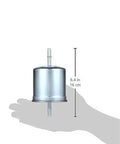 Premium Volvo Fuel Filter Replacement Drop In Direct Fit For S60 2.5L XC70 2.5L hand holding filter, 6.4 inch size shown