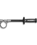 Hikoki grip handle for drill with ergonomic design, metal and rubber materials, ideal for heavy duty tasks.