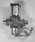 Two Way Pressure Actuated Water Regulating Valve Three Quarter Inch Union Sweat Connection Refrigerant Head Pressure Regulator For Hvac Chillers Direct Hook Up Reliable Flow Management Built Dead Solid To Crush Daily Grind With Zero Hassle, top view with side fittings.