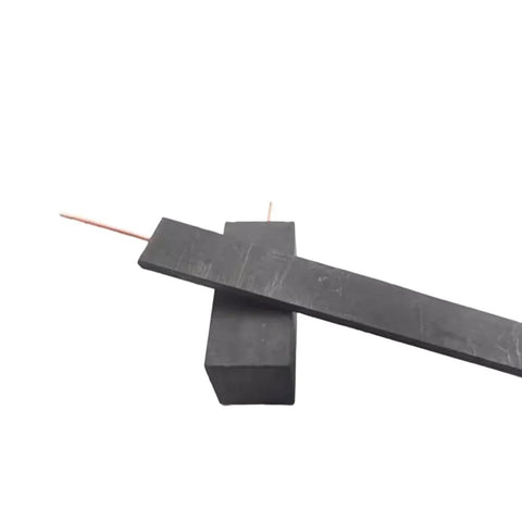 Graphite Carbon Electrode Blocks With Copper Wire Leads For Electrolysis And Electroplating Experiments High Purity 99 Percent Carbon