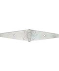 Heavy Duty 10 Inch Zinc Plated Steel Strap Hinges for Outdoor Fences and Gate Hardware With Offset Mounting Screws