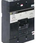 Rock Solid Pro Grade 300 Amp Thermal Magnetic Molded Case Circuit Breaker Handles 600 VAC And 250 VDC With 65 Kiloamp Overload Protection, side view.