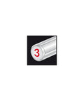 Illustration of 3D circular metal rod end with red number, detail for Sturdy Bimetallic Hole Saw With Fine Teeth HSS Co 8 For Metal Cutting