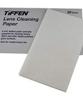 Tiffen Lens Cleaning Paper box with 50 white sheets; front view
