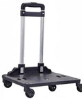 Spinner Wheelbase Luggage Cart with pull-up handle and easy rolling spinner wheels for bags and pet carriers, 36 inch height.