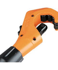 Close-up of orange tubing cutter for copper and aluminum, 1/8–1 3/8 in O.D.