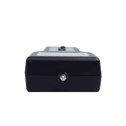 Digital Force Gauge Pro Grade 20Kg Range for Tension and Compression Spring Testing, Push Pull Meter With Peak Hold, High Accuracy and Resolution, Three Display Units, Includes Factory Calibration Certificate, Model FG20KG, side port view