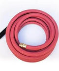 Coiled All Rubber Hot And Cold Water Hose, 5/8 Inch By 50 Feet, With Rigid Sleeve To Prevent Kinking, Leak Proof Couplings