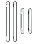 Clear Silicone Cabinet Door Bumper With Strong Adhesive 3M Backing, two lengths, set of four, transparent PVC strips