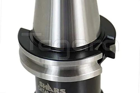 Close-up of CAT40 ER32 3.0 Inch Collet Chuck Kit, showing collet nut and tool holder, balanced to G2.5 at 20,000 RPM.