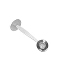 Two In One Coffee Scoop And Measuring Spoon 304 Stainless Steel With Pressed Bottom For Grinding And Pressing Coffee Beans 15 Ml Silver