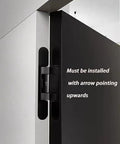 3 Pack Adjustable 180 Degree Silent Concealed Hinges In Black For Wooden Folding And Invisible Doors Hidden Cross Hinges installed