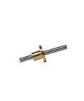 Heavy Duty T10 Acme Lead Screw Built Tough From Real 304 Stainless Steel With A Snappy 2mm Pitch And Smooth 8mm Lead That Runs Like Butter For Your CNC Router Or 3D Printer Rig Plus Includes A Nylon Nut, showcasing a close-up view.