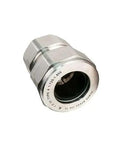 Industrial Grade Stainless Steel MC Cable Connector with Bulletproof Grip for Two Inch Outer Jacket and Armor Sheathing