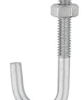 J Bolt With Hex Nut Zinc Plated Steel One Quarter Inch By Two And Five Sixteenths Inch Heavy Duty Fastener For Wood And Metal Projects Pack Of Fifty