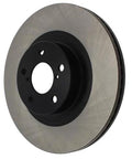 Centric Premium front brake rotor disc with black hub, automotive replacement part