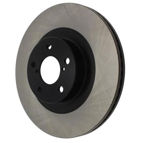 Centric Premium front brake rotor disc with black hub, automotive replacement part