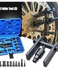 Pro-Grade Motorcycle Blind Bearing Extractor Puller Kit 8-25mm, 10-Piece Inner Bearing Removal Set, Durable Alloy Steel